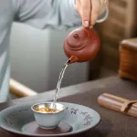130cc Small Yixing Teapot Handmade Eggshell Shuiping Teapot by Huang Shaotian