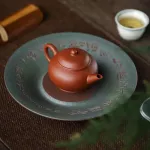 130cc Small Yixing Teapot Handmade Eggshell Shuiping Teapot by Huang Shaotian