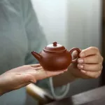 130cc Small Yixing Teapot Handmade Eggshell Shuiping Teapot by Huang Shaotian