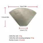 Reusable Pour Over Coffee Filter Stainless Steel Paperless Coffee Filter Cone/trapezoid Dripper For Chemex