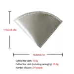 Reusable Pour Over Coffee Filter Stainless Steel Paperless Coffee Filter Cone/trapezoid Dripper For Chemex