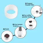 Brand New Stainless Steel Reusable Coffee Filter Refillable Capsule Cup Pod Tamper For Illy 3.2 Machine