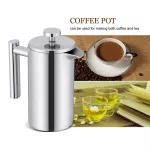 350ml High Quality Double Wall Stainless Steel Coffee Maker French Press Tea Pot With Filter French Coffee Pot