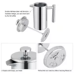 350ml High Quality Double Wall Stainless Steel Coffee Maker French Press Tea Pot With Filter French Coffee Pot