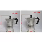 FeIC 1PC Aluminum Moka Pot Bialetti Style 1-12 Cups Espresso Maker Coffee Pot for Gas Stove Cooker for Barista