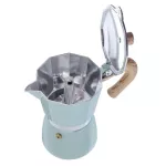 Coffee Maker Aluminum Mocha Espresso Percolator Pot Wooden Handle Coffee Maker Moka Pot 1 Cup/3 Cup/6 Cup Stove Coffee Maker