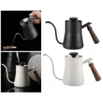 650ml Gooseneck Kettle Stainless Steel Tea Spout With Thermometer Control The Temperature For Barista Home Coffee Drip Pot