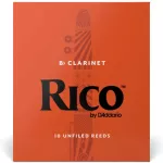 Rico™ RCA1020 ลิ้นคลาริเน็ต Bb เบอร์ 2 จำนวน 10 ชิ้น  ลิ้นปี่คลาริเน็ต เบอร์ 2 , Bb Clarinet Reed 2 ** สินค้าขายยกกล่
