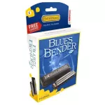 Hohner ฮาร์โมนิก้า รุ่น Blues Bender / 10 ช่อง คีย์ G Harmonica Key G + แถมฟรีเคส & คอร์สออนไลน์ ** Germany Quality **