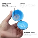 3 Pcs Reusable Coffee Capsule Filter Cup For Nescafe Dolce Gusto Refillable Caps Spoon Brush Filter Baskets Pod Soft Taste Sweet