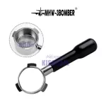 54mm Coffee Bottomless Portafilter for Breville 870/878/880 Filter Basket Stainless Steel Replacement Espresso Machine Accessory