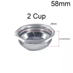 Coffee Filter 1Cup 2cup Clean Cup 51mm Non Pressurized Portafilter Basket for Filters