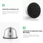 Reusable Coffee Capsule Basket for Dolce Gusto Stainless Steel Crema Filter Refillable Pod for Edg616 Drop Coffee Machine Maker