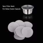 Filter Mesh Cover Rubber Rings Part Compatible With Dolce Gusto Food Grade Stainless Steel Refillable Capsules Diy Coffee Maker