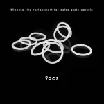 Filter Mesh Cover Rubber Rings Part Compatible With Dolce Gusto Food Grade Stainless Steel Refillable Capsules Diy Coffee Maker