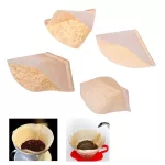 100pcs/LOT Eco-Friendly Unbleced Wooden Hand Drip Paper Coffee Brewer Coffee Filter Bag Coffee Maker Accessories