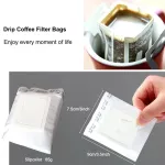 50/100/200 Set Combination Coffee Filter Bags and Kraft Paper Coffee Bag Portable Office Travel Drip Coffee Filters Tools Set