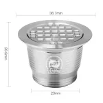 Stainless Refillable Capsule Nespresso Coffee Permanent Filters Reusable Capsules Cafe Filtre Kahve Filtresi Mutfak Aksesuarlari