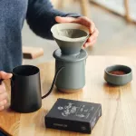 Dripper Ceramic Cup Cup Coffee Maker V60 Coffee Drip Coffee Brewer Espresso Filters Coffee Accessories Brewing Coffee Appliance Set