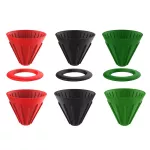 Foldable Pour Over Cone Dripper Reusable Coffee Filter Cup Holder Silicone Portable Filter Makers Travel Cone Camp Drip