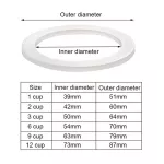 Silicone Seal Ring Flexible Washer Gasket Ring Replacement for Cups Moka Pot Espresso Kitchen Coffee Makers Accessories Parts