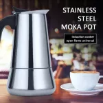 Stainless Steel Italian Moka Espresso Cafeteira Expresso Percolator 2/4/6/9/12 Cups Stove Coffee Maker Moka Pot