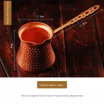330ml Aluminum Handle Cevze Turk Turkish Coffee Pot Copper Maker New