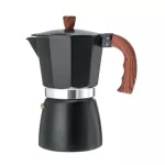 300ml Aluminum Coffee Maker Durable Moka Cafeteira Expresso Percolator Pot Practical Moka Coffee Pot Black