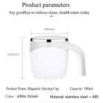 380ml Automatic Self Stiring Magnetic Mug Creative Coffee Milk Mixing CUP Smart Mixer Thermal Coffee Cup Caftera