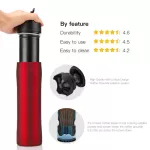 ICAFILAS COFFEE MAKER FRENCH PRESS 12 OZ350 ML Portable Coffee Travel Mug Coffee Press for Ground Coffee Keeps Cold Hot