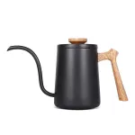 Seluna Wooden Handle Stainless Steel Gooseneck Kettle Hand Drip Coffee Pot Pour Over Coffee Tea Pot Barista Coffee Maker Brewer