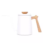 Seluna Wooden Handle Stainless Steel Gooseneck Kettle Hand Drip Coffee Pot Pour Over Coffee Tea Pot Barista Coffee Maker Brewer