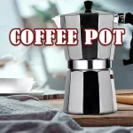 50/100/150/300/450/600ml Aluminum Coffee Maker Durable Cafeteira Expresso Percolator Pot Moka Coffee Pot Filter Coffee Machine