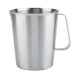 2000ml Large Stainless Steel Measuring Cup Moka Pot Milk Frothing Pitcher Jug for Latte Coffee Art Prensa Francsa Cafe
