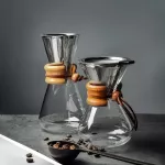 400/600ml High-Borosilicate Glass Pour-Over Coffee Pots Manual Drip Pot High Temperature Resistant Glass Coffee Maker Coffeeware