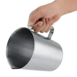 2000ml Large Stainless Steel Measuring Cup Moka Pot Mug Milk Frothing Pitcher Jug For Latte Coffee Art Prensa Francesa Cafe