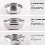 58mm Coffee Tea Filter Stainless Steel Porous Filter Bowl Basket For Espresso Coffee Machine Accessories Powder Bowls