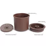 Refillable Plastic Coffee Capsules For Illy Coffee Machine Cafe 1pc Compatible Espresso Maker Capsules Coffee Tools Kitchenware