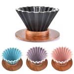 Espresso Coffee Filter Cup Ceramic Origami Pour Over Coffee Maker With Stand V60 Funnel Dripper Coffee Accessories