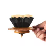 Espresso Coffee Filter Cup Ceramic Origami Pour Over Coffee Maker With Stand V60 Funnel Dripper Coffee Accessories