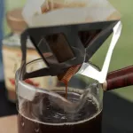 Portable Coffee Filters Dripper Baskets Stainless Steel Coffee Filter Holder Folding Portable Coffee Drip Rack