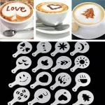 Kitchen Accessories Coffee Tools Coffee Latte Cappuccino Barista Art Stencils Cake Decoration Coffee Mold Coffee Art Needles Diy