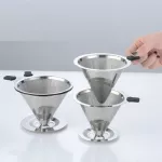 Stainless Coffee Filter Coffee Dripper Pour Over Coffee Maker Fine Mesh Coffee Filter Diameter 125mm