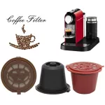 ICAFILASFORSFOR NESPRESSO REFILLE CAPSULE COPSULE CAPSULE FILTER POD for Nespresso Coffee Machine Over 200 Times Capsules Pod