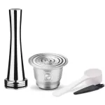 Capsule for Nespresso Referenceable Inox 2 in 1 Usage Refillable Capsule Crema Espresso Reusable Reseble Coffee Filter