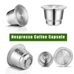 Stainless Steel Coffee Capsule For Nespresso Maker Espresso Coffee Filter Pod Reusable Refillable Coffee Cup Basket