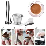 Capsule For Nespresso Reutilisable Inox 2 In 1 Usage Refillable Capsule Crema Espresso Reusable Refillable Coffee Filter