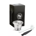 Capsule For Nespresso Reutilisable Inox 2 In 1 Usage Refillable Capsule Crema Espresso Reusable Refillable Coffee Filter