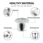 Stainless Steel Coffee Capsule For Nespresso Maker Espresso Coffee Filter Pod Reusable Refillable Coffee Cup Basket