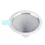 Stainless Steel Coffee Mesh Filter Detachable Double Lyaer Drip Coffee Pot Mesh Filter Home Kitchen Tool Accessory